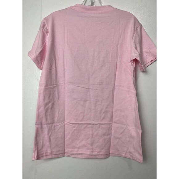 Bunny T-Shirt Women's Size M Pink Leopard Glasses Easter Bunny Graphic Tee - Picture 9 of 11